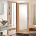 Puertas de madera modernas con vidrio